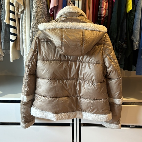 A.n.a. Shearling Winter Puffer Coat with Hood - Picture 9 of 13